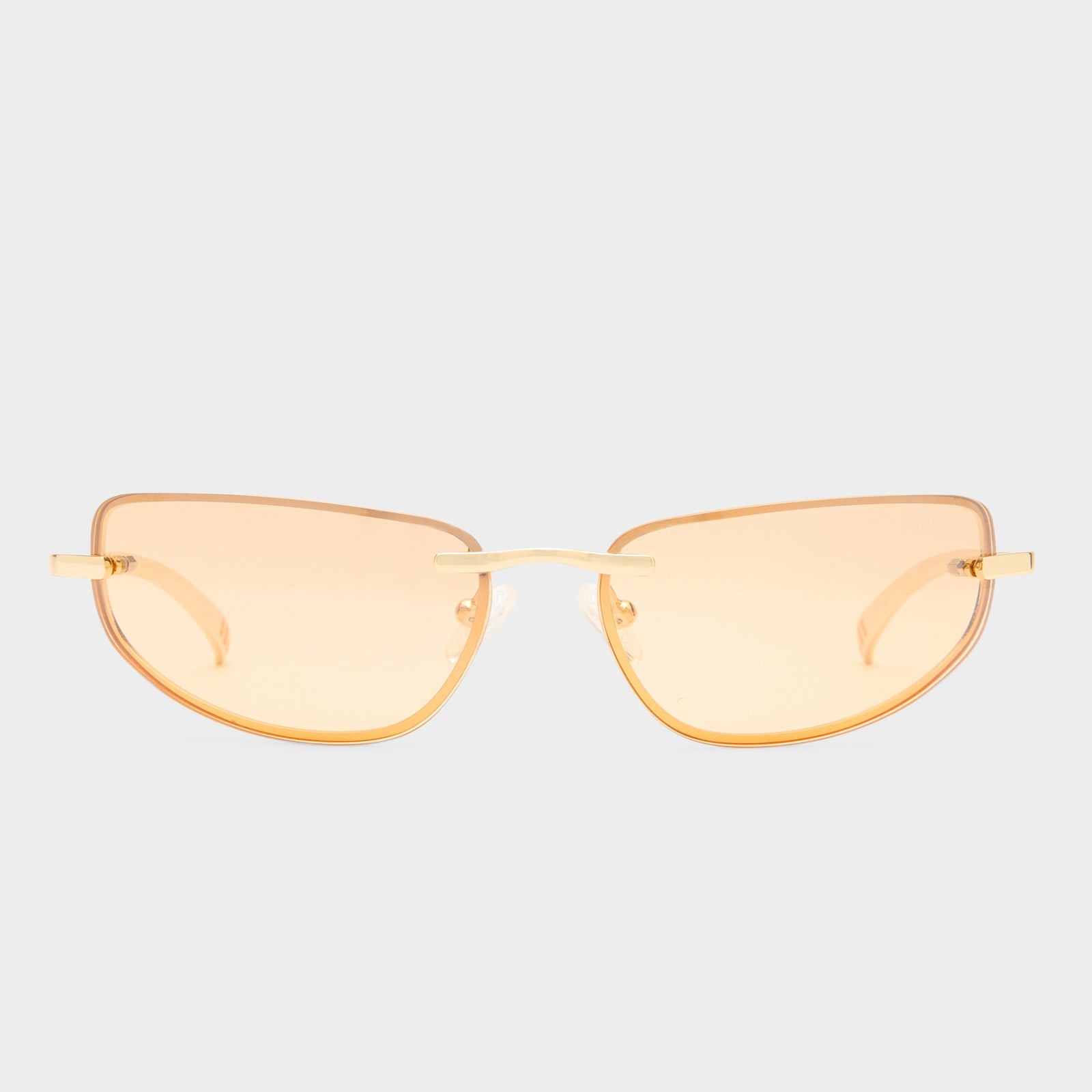 Bubbles Gold Female Wrap Sunglasses | Le Specs