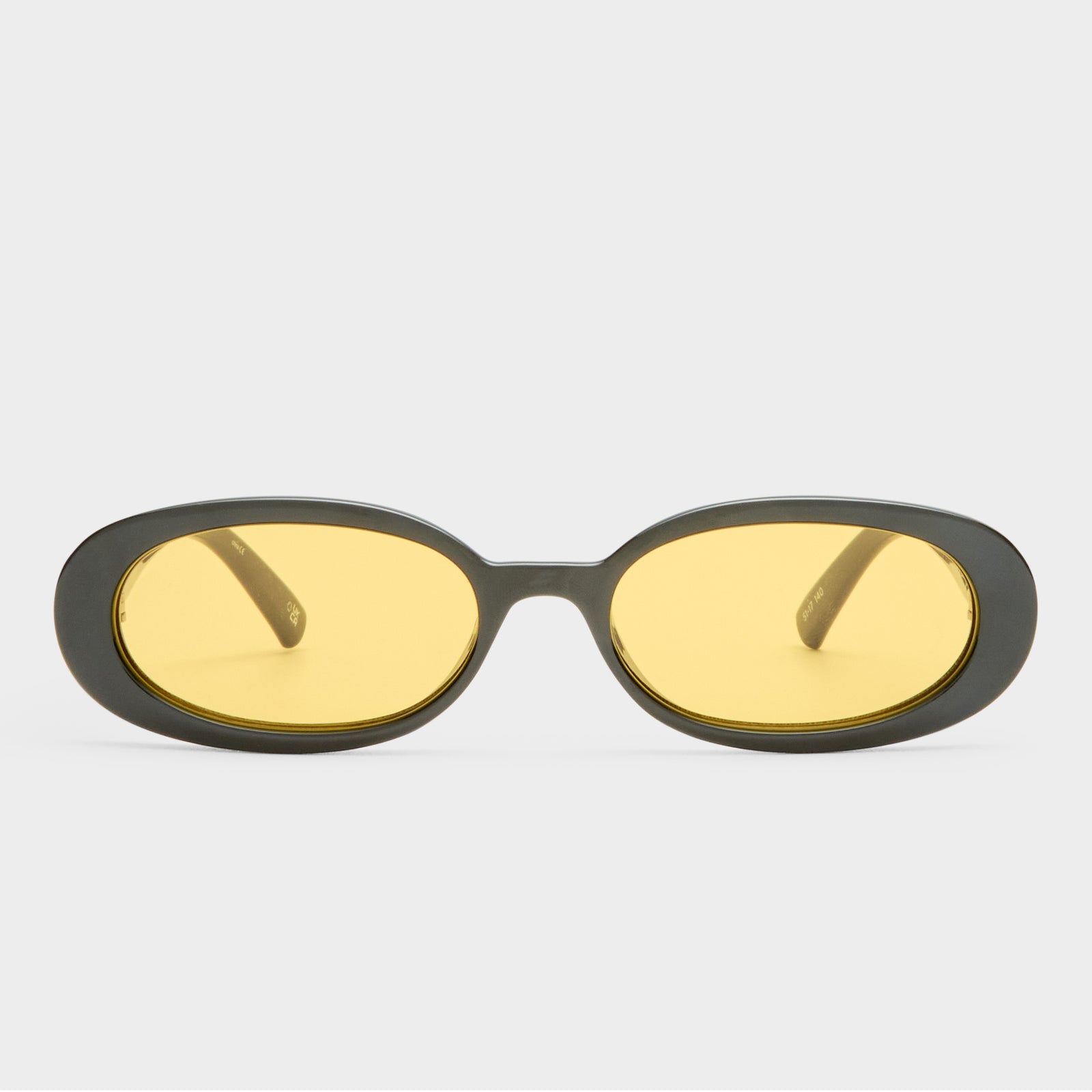 Outta Love Black Female Oval Sunglasses | Le Specs