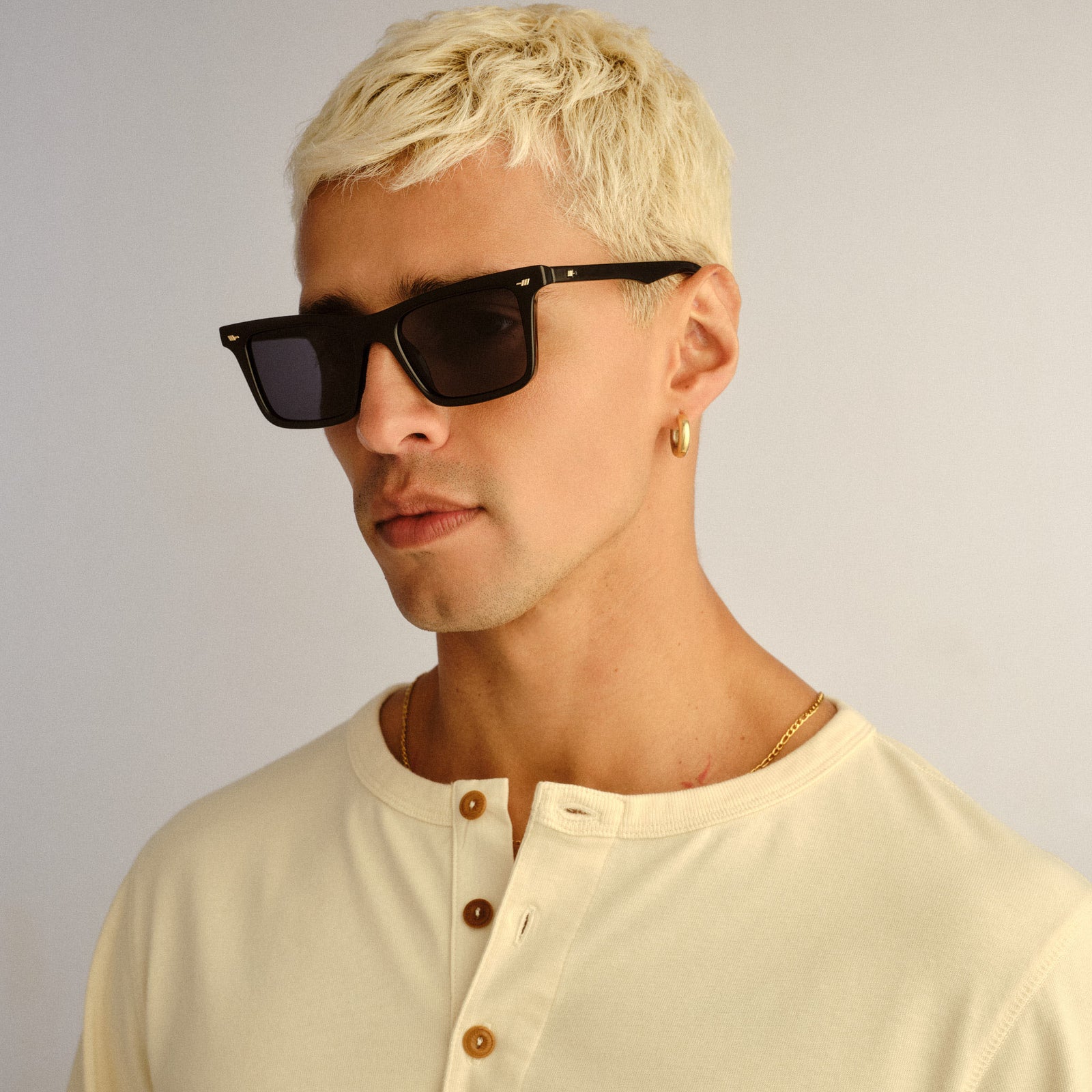 Broski Black Male D-Frame Sunglasses | Le Specs