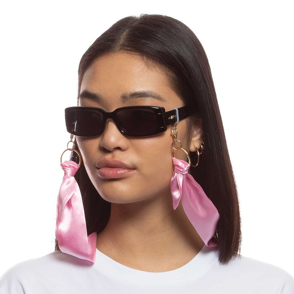 Y2K Scarf Chain Pastel Pink Women's Sunglasses | Le Specs