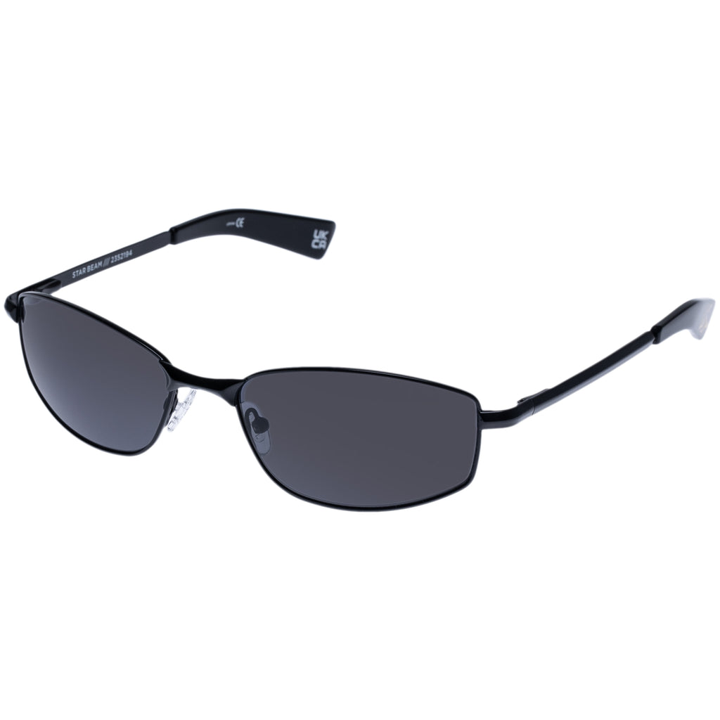 Star Beam Matte Black Uni Sex Wrap Sunglasses Le Specs 