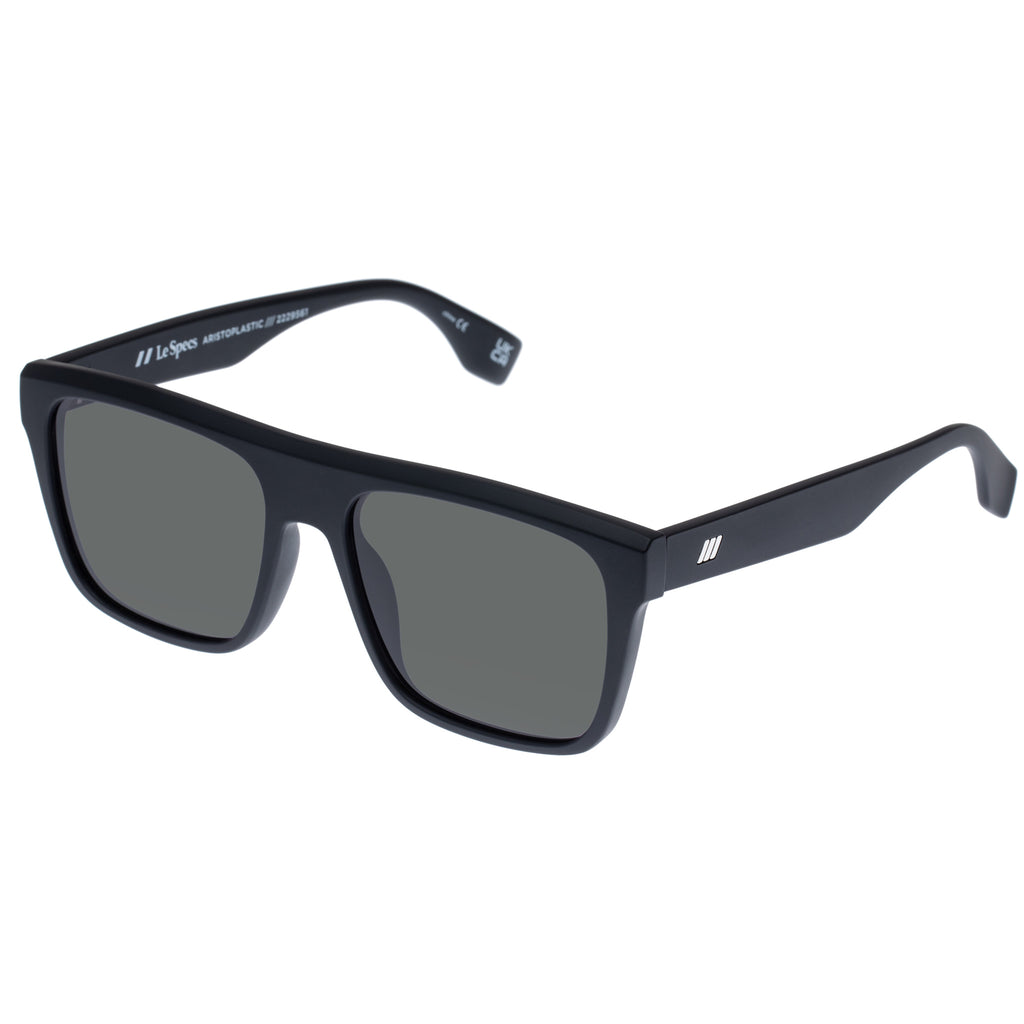 Aristoplastic Matte Black Uni-sex D-Frame Sunglasses | Le Specs